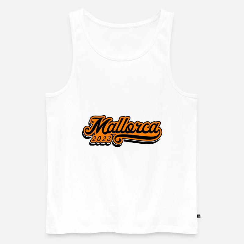Mallorca 2023 - Männer Premium Bio Tank Top - Weiß