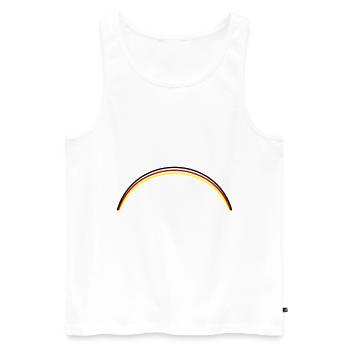 Ligne de symbole du drapeau de l’Allemagne - Débardeur bio Premium Homme - blanc - Devant - Michal (187cm)