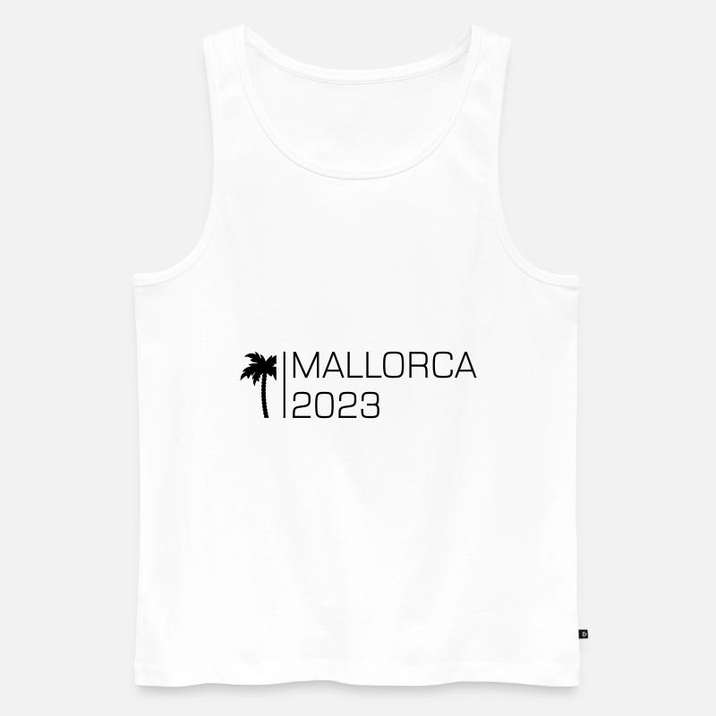 Mallorca 2023 - Männer Premium Bio Tank Top - Weiß