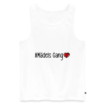 Filles Gang Équipe Femmes Coeur - Débardeur bio Premium Homme - blanc - Devant - Michal (187cm)