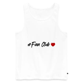 Coeur du Fan Club - Débardeur bio Premium Homme - blanc - Devant - AI Model Male 178 light (178cm)
