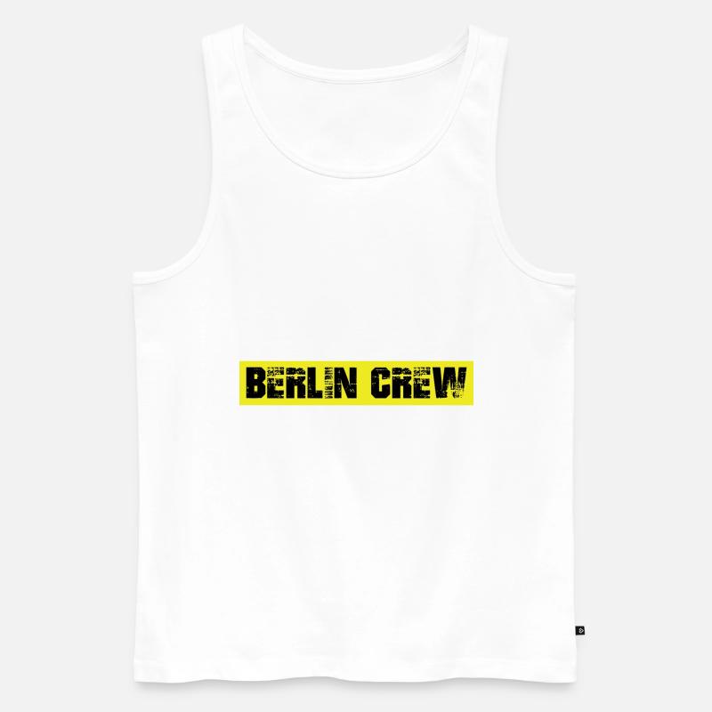 Berlin Crew - Männer Premium Bio Tank Top - Weiß