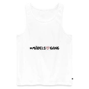 Équipe de gangs de filles Coeur de femmes - Débardeur bio Premium Homme - blanc - Devant - Michal (187cm)