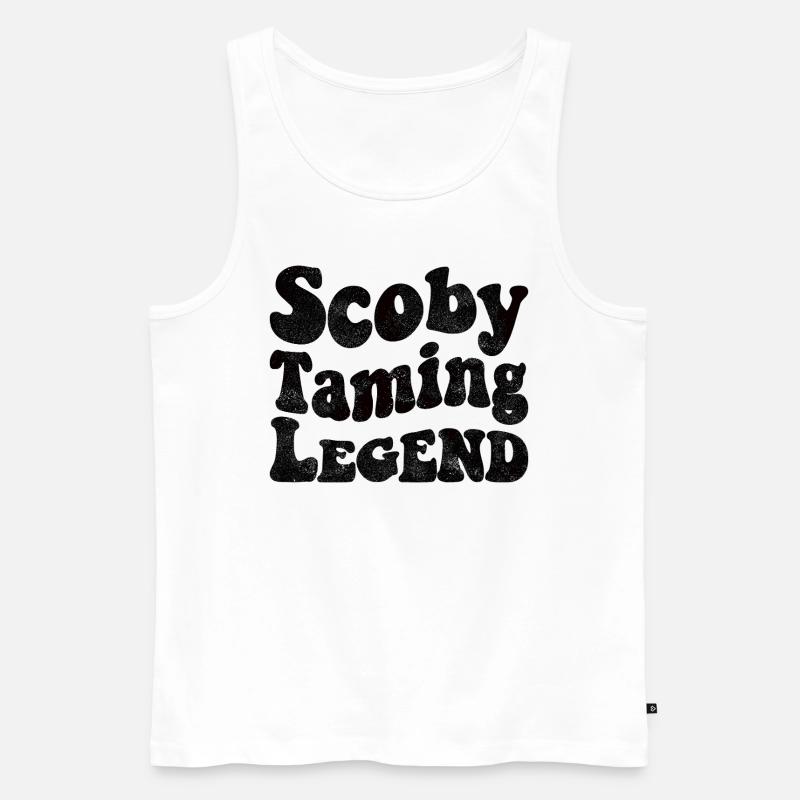 Scoby Taming Legend - Männer Premium Bio Tank Top - Weiß