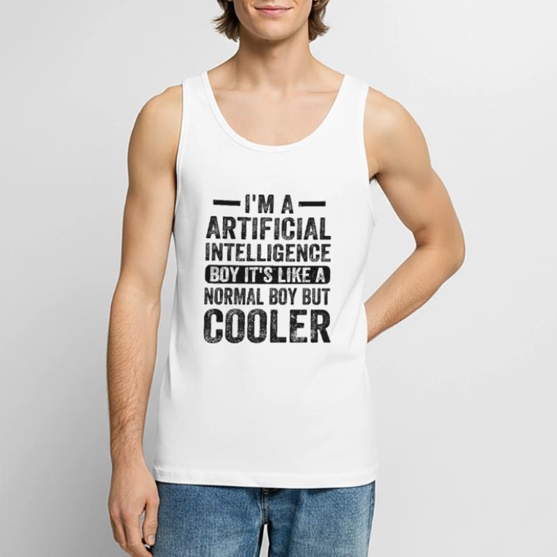 I'm A Artificial Intelligence Boy Artificial Intel Men's Premium Organic Tank Top