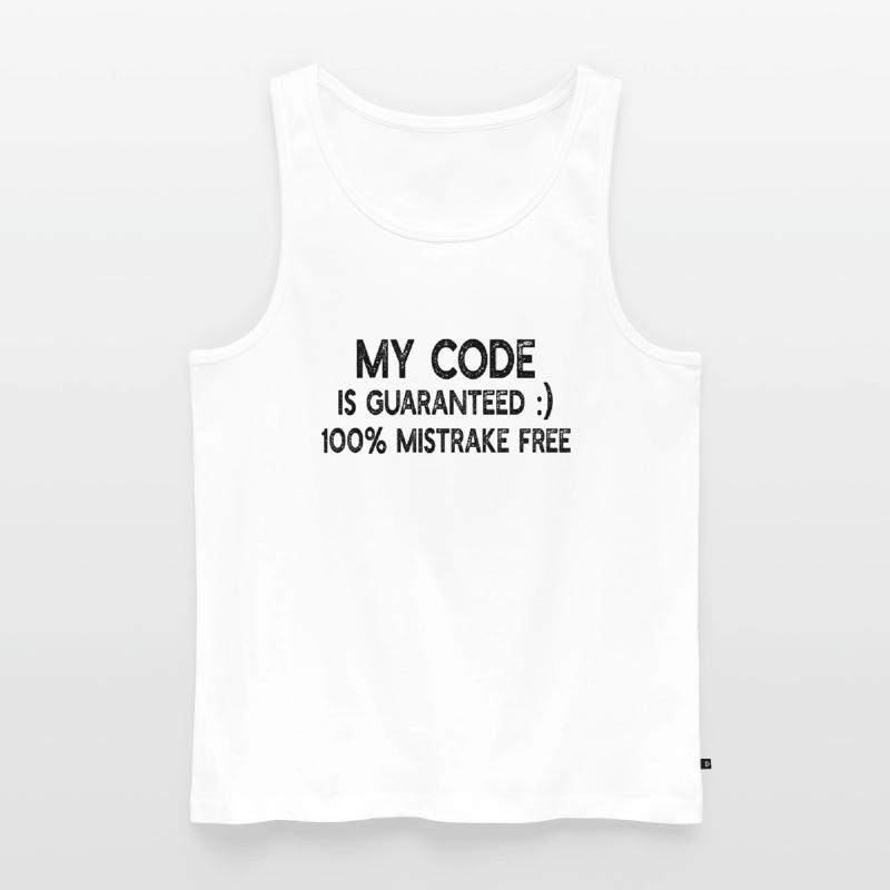 Funny Programmer - My code is guaranteed 100% mist Männer Premium Bio Tank Top