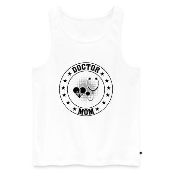 Docteur Maman - Débardeur bio Premium Homme - blanc - Devant - Michal (187cm)