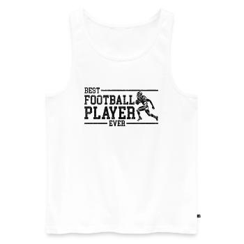 Best Football Player ever - Football Season Footba - Men's Premium Organic Tank Top - white - Front - Michal (187cm)