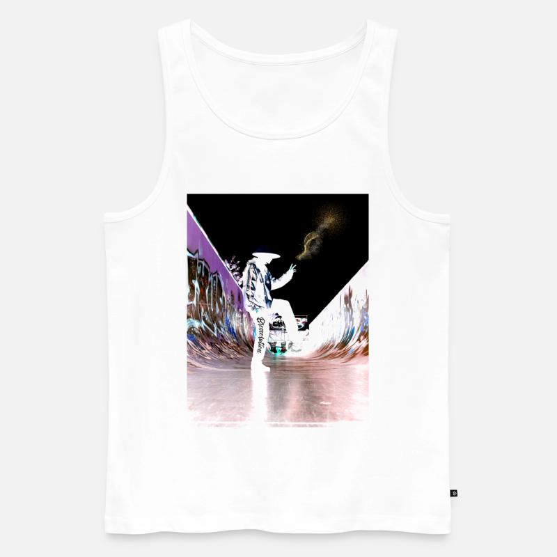 Blessolution "Balance" - Männer Premium Bio Tank Top - Weiß