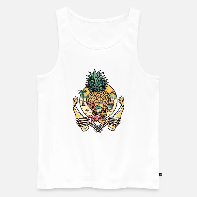 Es eskaliert eh! - Männer Premium Bio Tank Top - Weiß