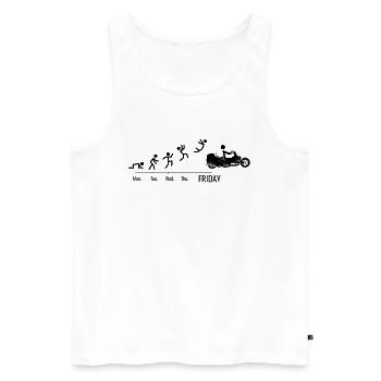 Trike Trike Rider Motor Trike Weekend Trike Bike - Men's Premium Organic Tank Top - white - Front - Michal (187cm)