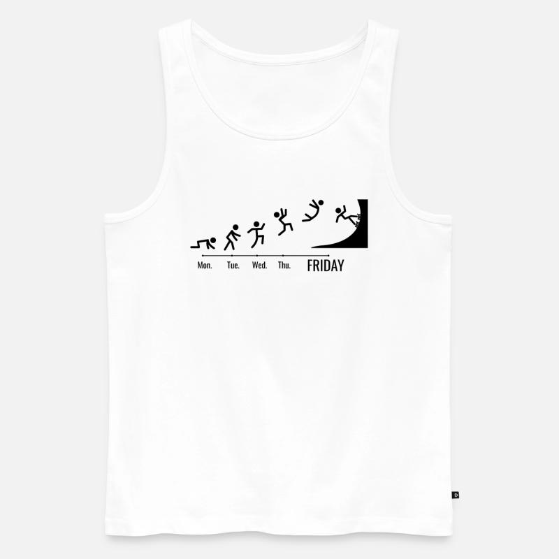 Inline-Skating Rollerskates Wochenende-Skater - Männer Premium Bio Tank Top - Weiß