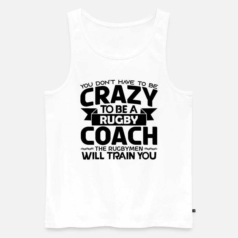 Rugby-Trainer | Rugby-Trainer-Geschenk Der beste Trainer - Männer Premium Bio Tank Top - Weiß