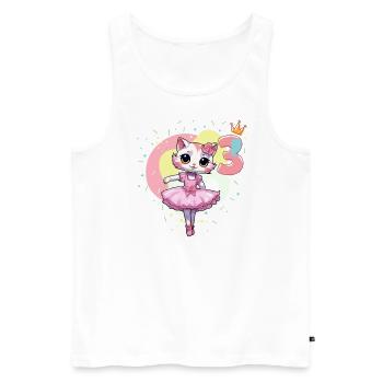 Mädchen Ballett-Ballerina Katzen 3 Jahre alt 3. - Männer Premium Bio Tank Top - Weiß - Vorne - Michal (187cm)
