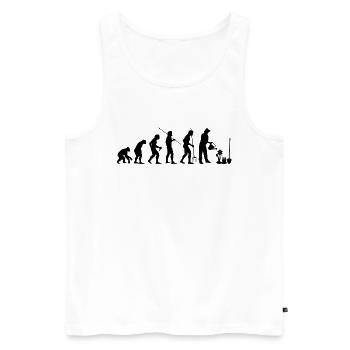 Garten Landwirt Landschaftgärtner Pflanzen - Männer Premium Bio Tank Top - Weiß - Vorne - Michal (187cm)
