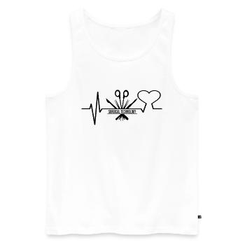 Chirurgisch-technischer Assistent Chirurg - Männer Premium Bio Tank Top - Weiß - Vorne - AI Model Male 178 light (178cm)