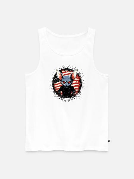 Cryptozoologists Chupacabra Creatures USA - Men's Premium Organic Tank Top - white