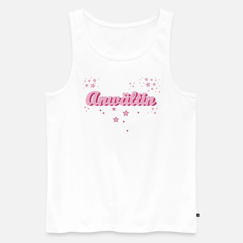 Rechtsanwalt Abschluss-Geschenk Anwältin - Männer Premium Bio Tank Top - Weiß