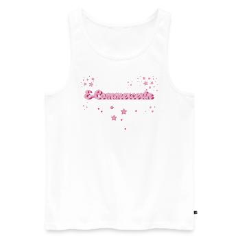 Online-Händler Abschluss-Geschenk E-Commercerin - Männer Premium Bio Tank Top - Weiß - Vorne - AI Model Male 178 light (178cm)