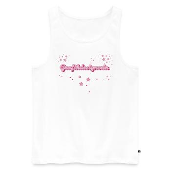 Illustrator Abschluss-Geschenk Grafikdesignerin - Männer Premium Bio Tank Top - Weiß - Vorne - Michal (187cm)