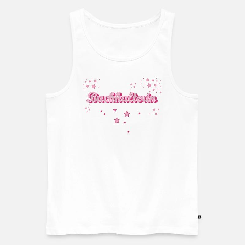 Buchhaltung Abschluss-Geschenk Buchhalterin - Männer Premium Bio Tank Top - Weiß