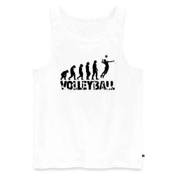 Evolution Volleyball Ball Volleyballer Volleyball - Men's Premium Organic Tank Top - white - Front - AI Model Male 178 light (178cm)