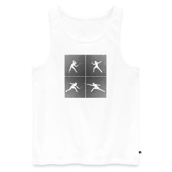 Fechten Game Gamer Fechterin Spiel Fechten Fechter - Männer Premium Bio Tank Top - Weiß - Vorne - Michal (187cm)