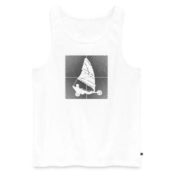 Sand Sailing Windracer Land Sailing Land Sailor - Men's Premium Organic Tank Top - white - Front - AI Model Male 178 light (178cm)