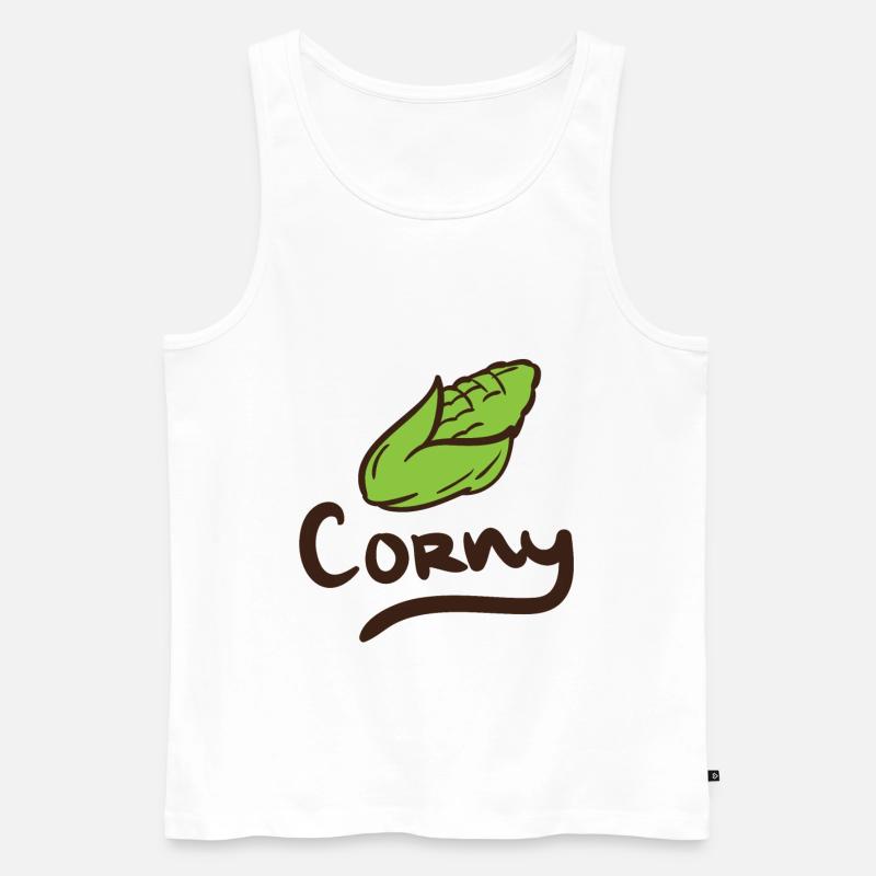 Kitschig - Männer Premium Bio Tank Top - Weiß