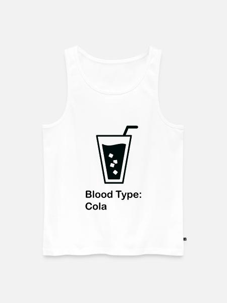 de sang; cola - Débardeur bio Premium Homme - blanc