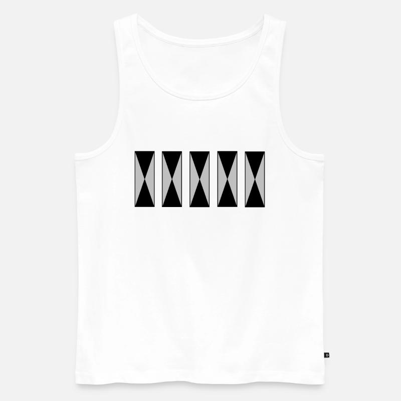 Einfach und einzigartig - Männer Premium Bio Tank Top - Weiß