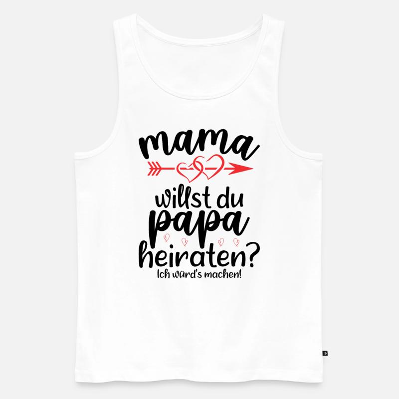 Wenn Sie Hinter Dir Stehen - Männer Premium Bio Tank Top - Weiß