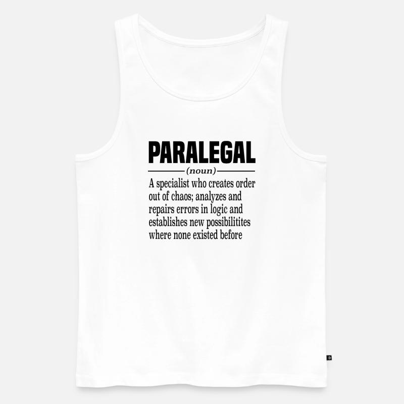 Rechtsanwaltsfachangestellter Rechtsanwalt - Männer Premium Bio Tank Top - Weiß