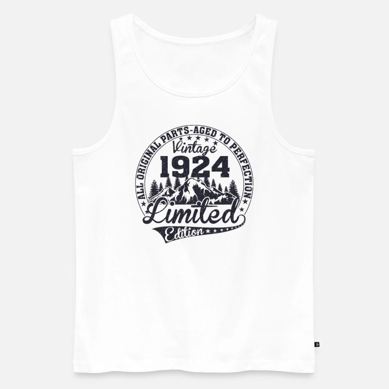 1924 - Männer Premium Bio Tank Top - Weiß