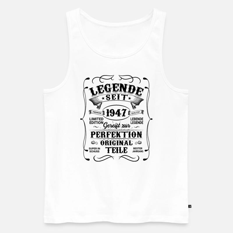 1947 - Männer Premium Bio Tank Top - Weiß