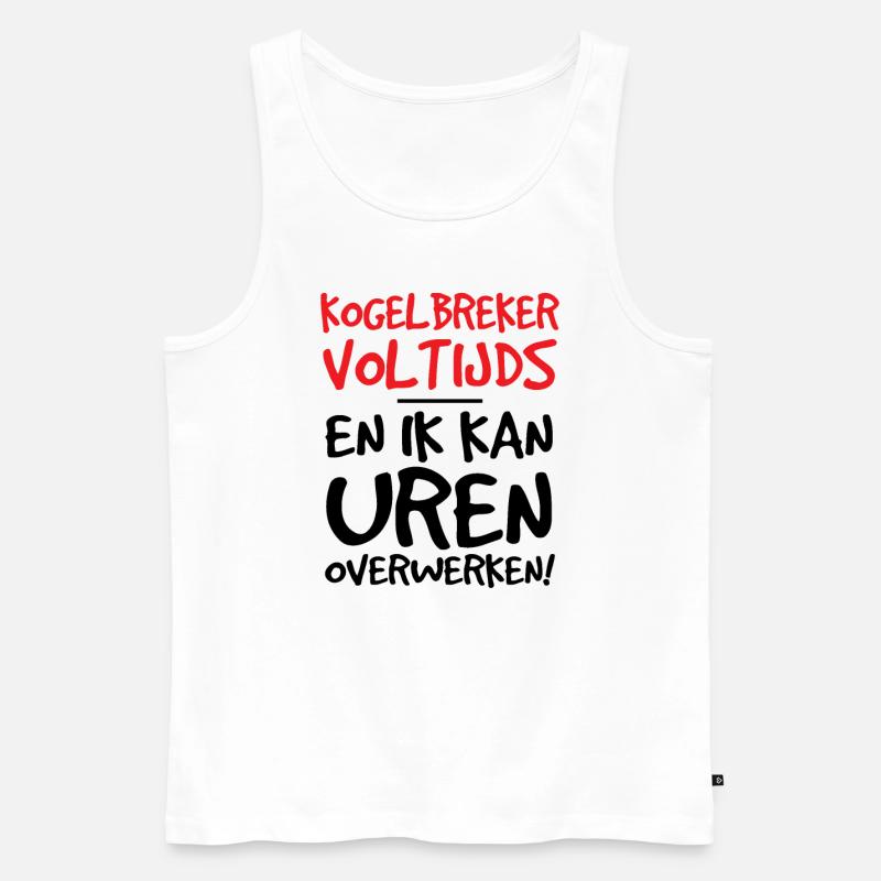 Fulltime Casse Couilles - Männer Premium Bio Tank Top - Weiß