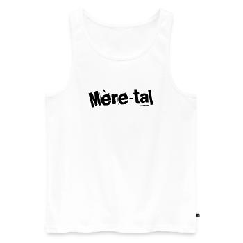 Mère-tal Magic - Débardeur bio Premium Homme - blanc - Devant - Michal (187cm)