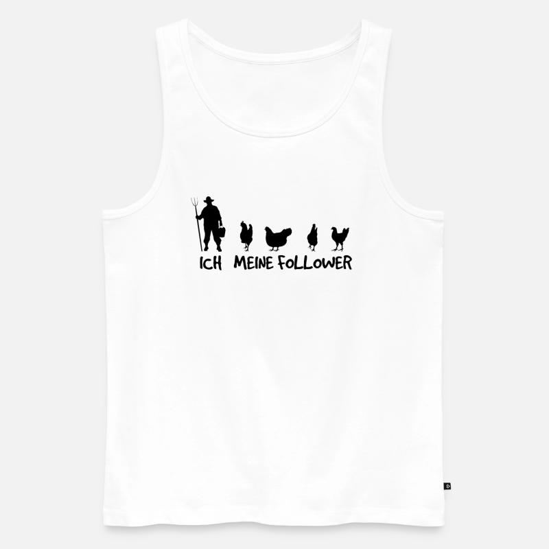 Bauernhof-Chic - Männer Premium Bio Tank Top - Weiß