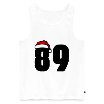 89 Number Christmas - Men's Premium Organic Tank Top - white - Front - Michal (187cm)