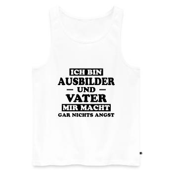 Ausbilder Beruf Lustiger Spruch Ausbilder Geschenk - Männer Premium Bio Tank Top - Weiß - Vorne - Michal (187cm)