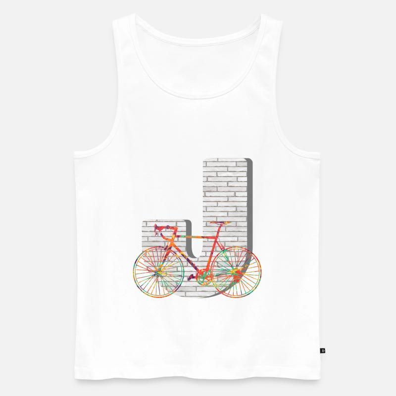 fahrrad e 249 j - Männer Premium Bio Tank Top - Weiß