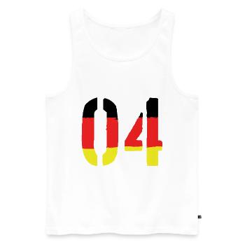 4 Number symbol Germany - Men's Premium Organic Tank Top - white - Front - Michal (187cm)