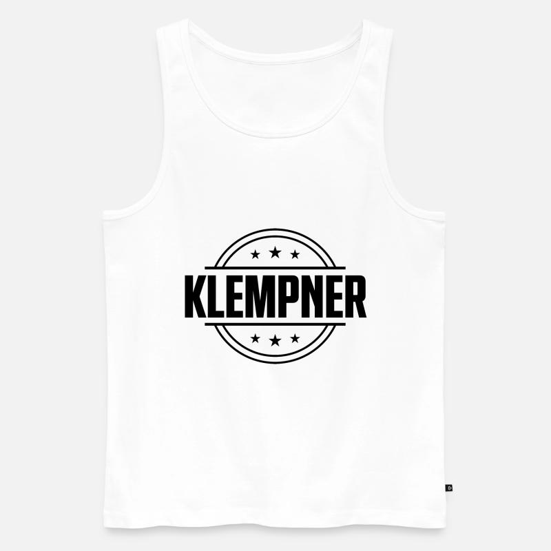 Klempner Beruf - Männer Premium Bio Tank Top - Weiß