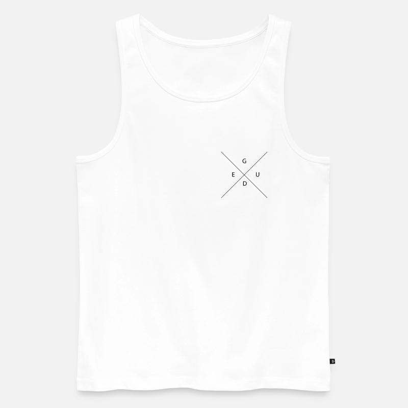 GUDE - Männer Premium Bio Tank Top - Weiß