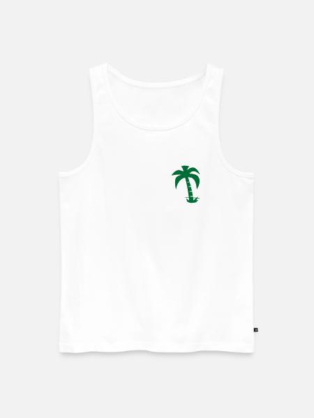 Palme - Männer Premium Bio Tank Top - Weiß