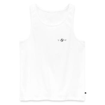 Football - Débardeur bio Premium Homme - blanc - Devant - Michal (187cm)