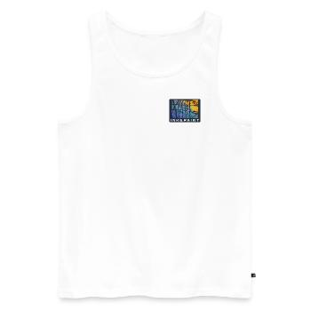 INK PAINT SINGLE ESPOSITION D - Männer Premium Bio Tank Top - Weiß - Vorne - Michal (187cm)