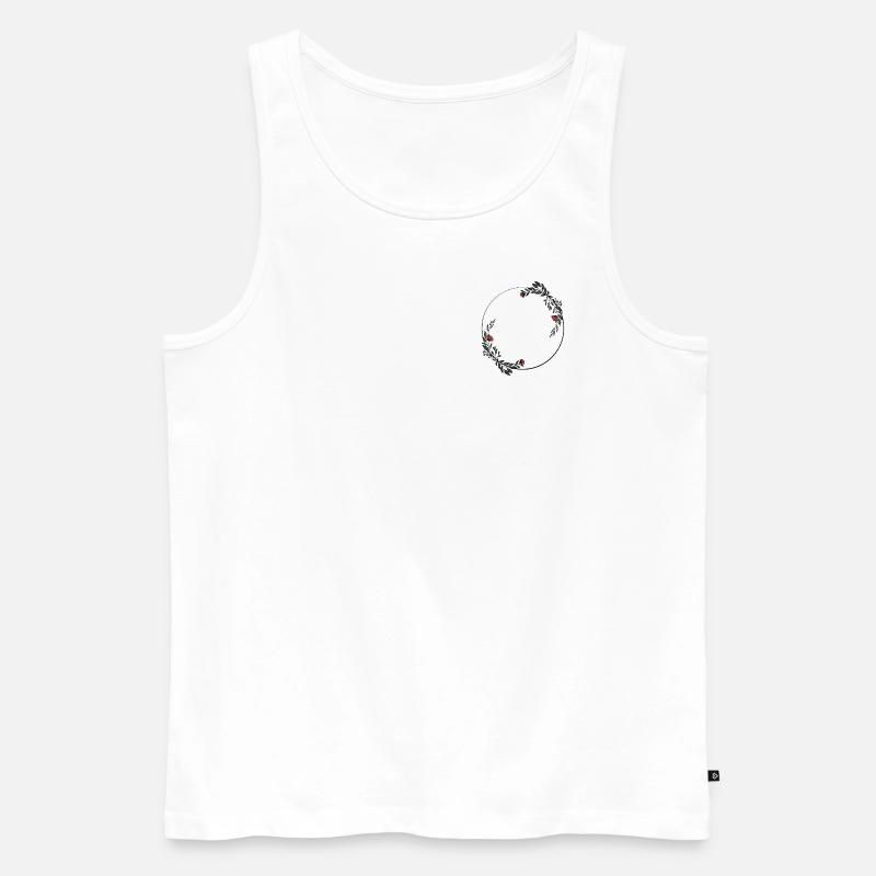 Rahmen - Männer Premium Bio Tank Top - Weiß