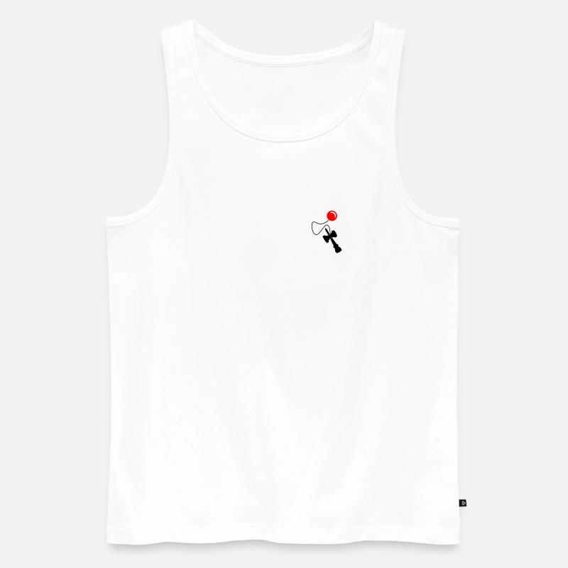 Kendama (2-Farbig) - Männer Premium Bio Tank Top - Weiß
