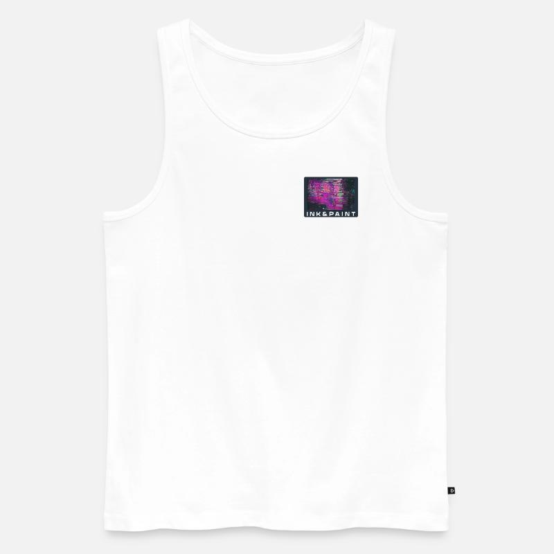 INK PAINT SINGLE ESPOSITION C - Männer Premium Bio Tank Top - Weiß